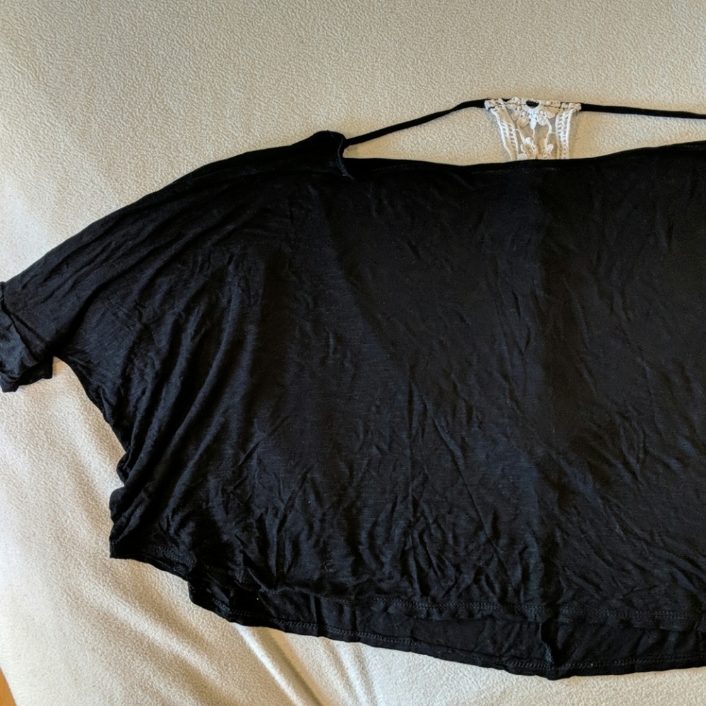 Midriff top with low back